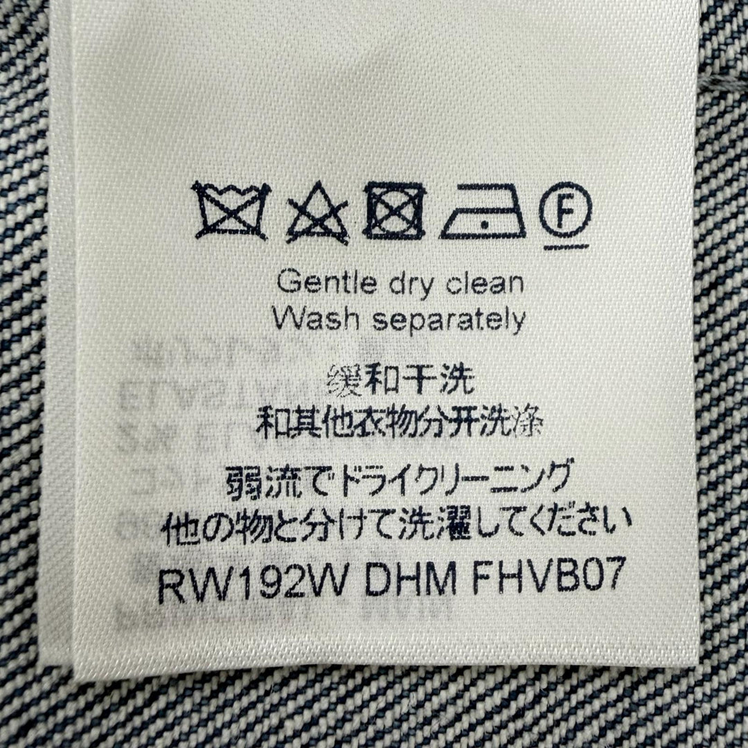 Excellent LOUIS VUITTON Denim Jacket Indigo cotton Women 38 FHVB07DHM
