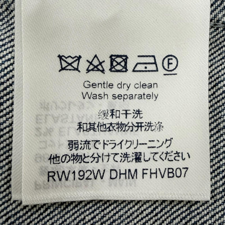 Excellent LOUIS VUITTON Denim Jacket Indigo cotton Women 38 FHVB07DHM