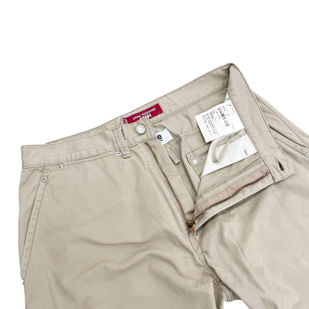 Great JUNYA WATANABE LEVIS Pants Draping pants beige wool mens M WJ-P901