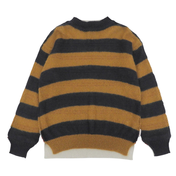 Excellent MARNI sweater Striped long-sleeved knit top Multi mohair GCMG0204Q0