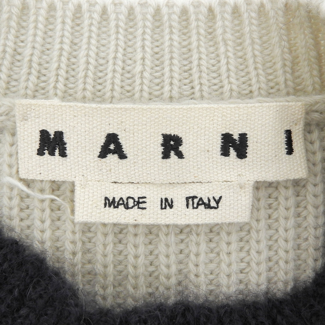 Excellent MARNI sweater Striped long-sleeved knit top Multi mohair GCMG0204Q0