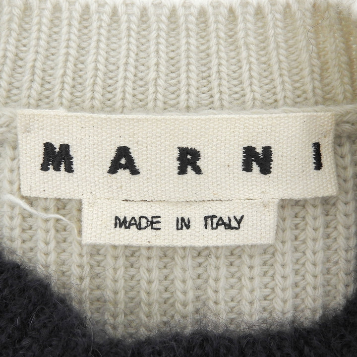 Excellent MARNI sweater Striped long-sleeved knit top Multi mohair GCMG0204Q0
