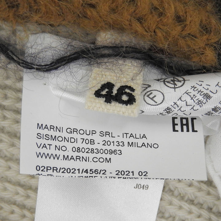 Excellent MARNI sweater Striped long-sleeved knit top Multi mohair GCMG0204Q0