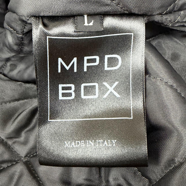 Excellent MPD BOX Stajan Padded varsity jacket with lambskin leather trim