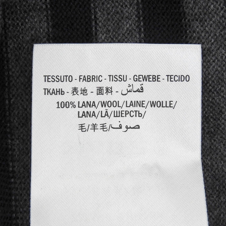 Great GUCCI sweater Striped V-neck knit gray wool mens M