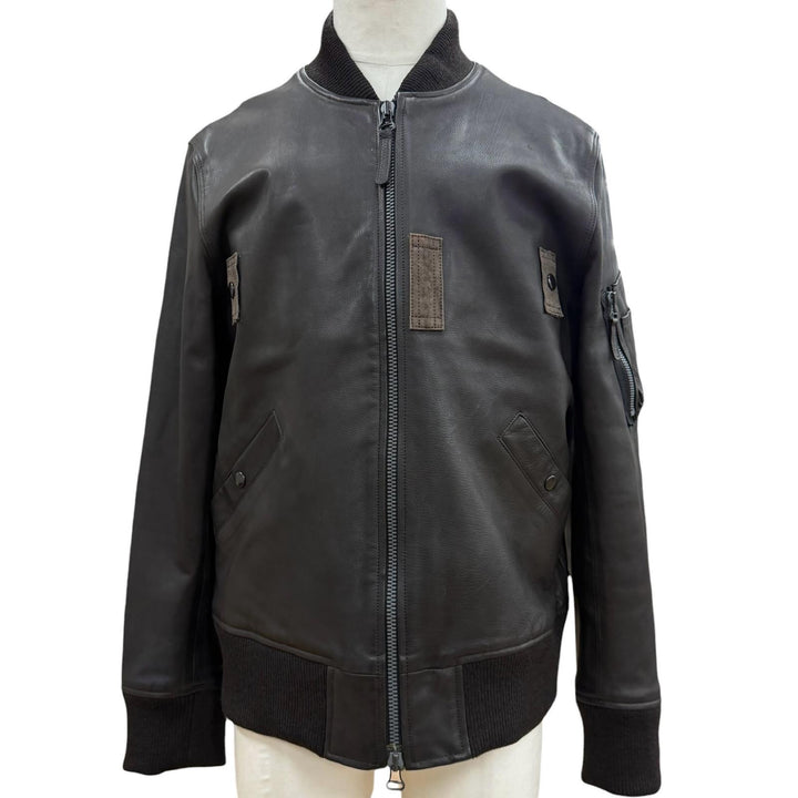 Very Good ISAMUKATAYAMA BACKLASH FULLCOUNT Bomber jacket Calf leather mens 3