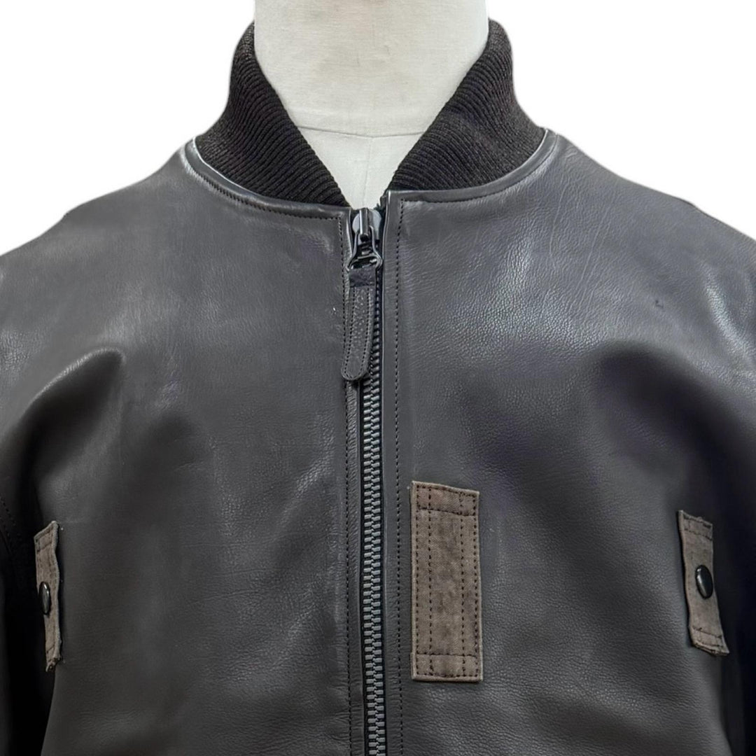 Very Good ISAMUKATAYAMA BACKLASH FULLCOUNT Bomber jacket Calf leather mens 3