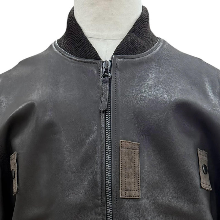 Very Good ISAMUKATAYAMA BACKLASH FULLCOUNT Bomber jacket Calf leather mens 3