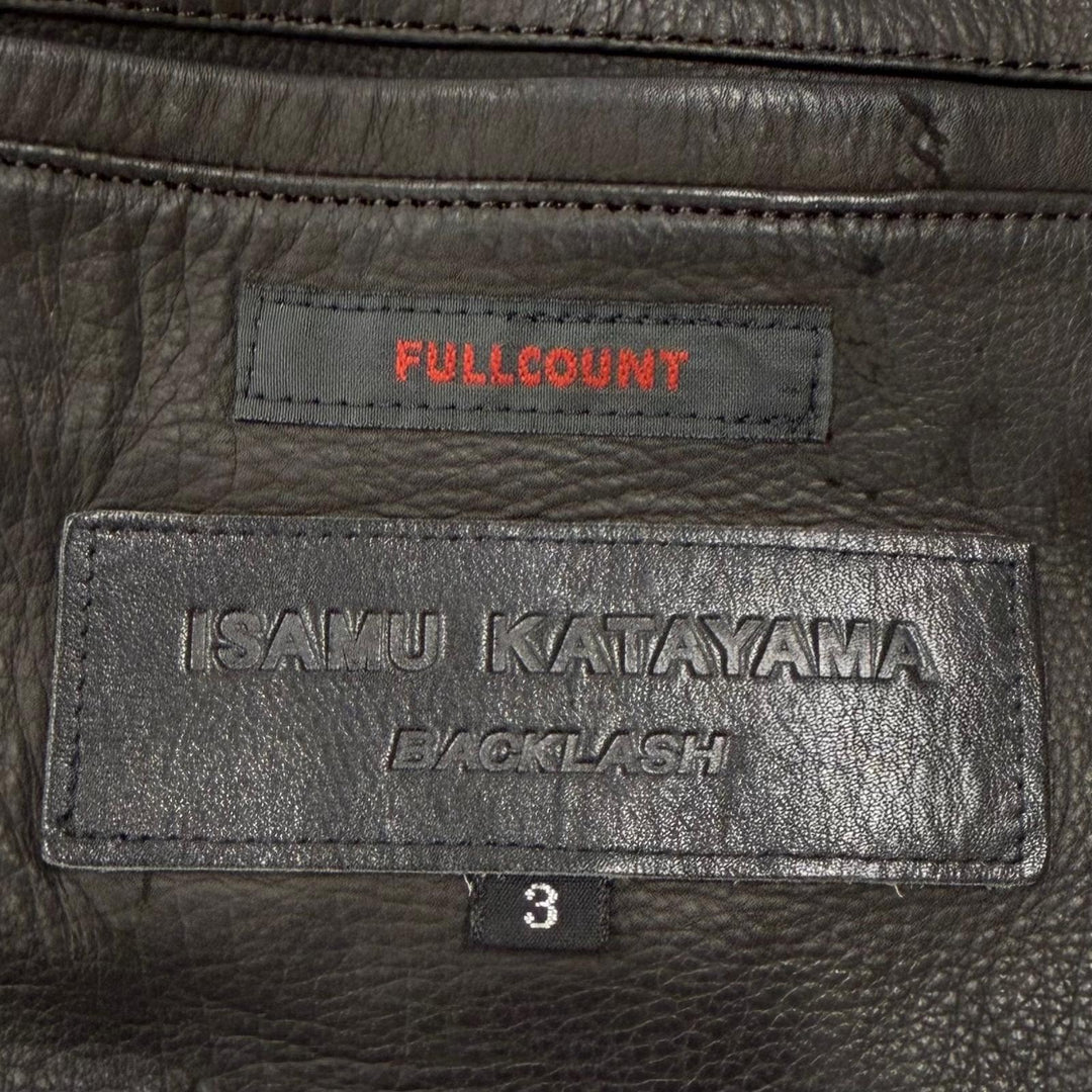Very Good ISAMUKATAYAMA BACKLASH FULLCOUNT Bomber jacket Calf leather mens 3