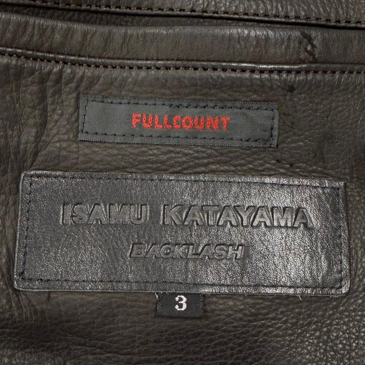 Very Good ISAMUKATAYAMA BACKLASH FULLCOUNT Bomber jacket Calf leather mens 3