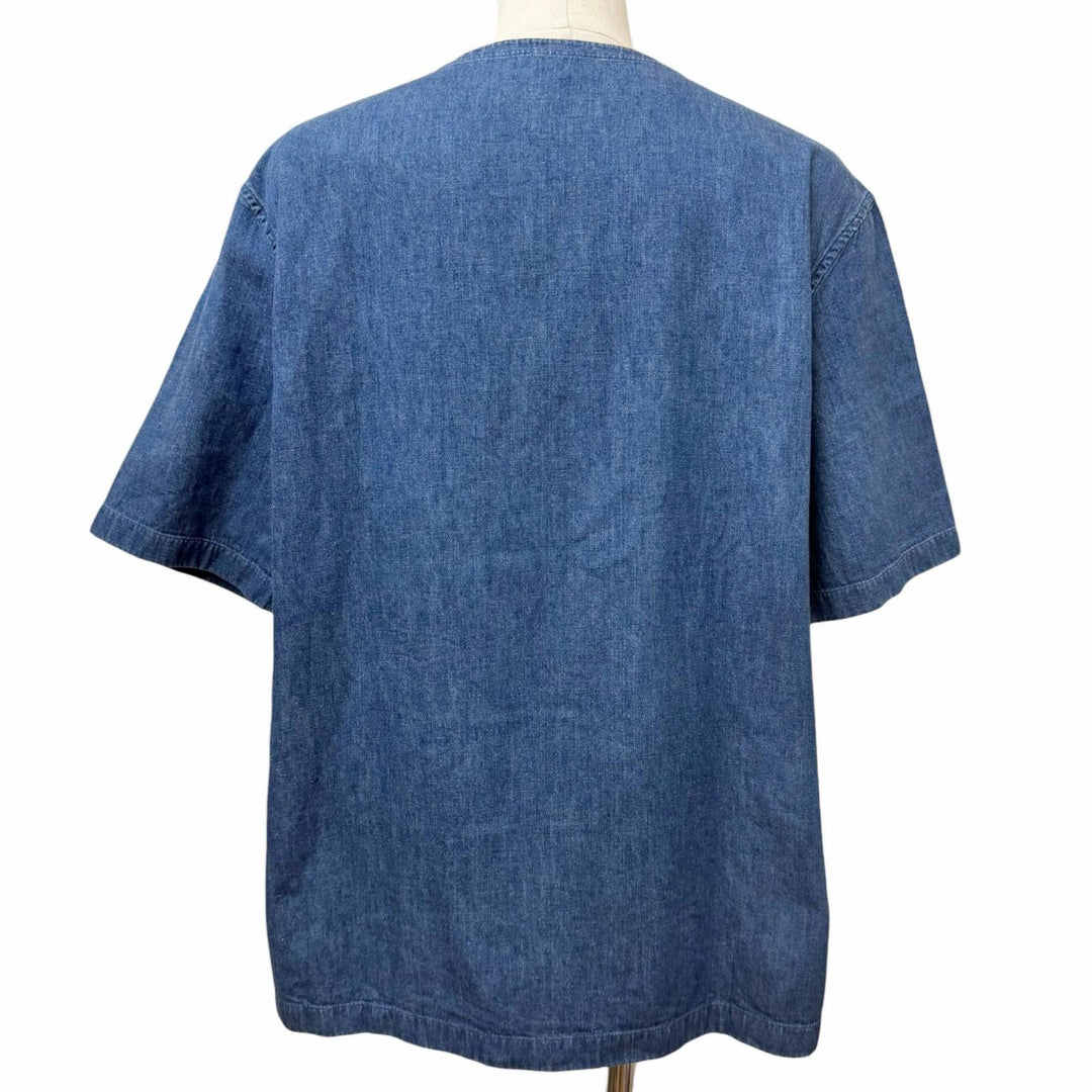 Excellent HERMES tops Serie Button Chest Pocket T-shirt