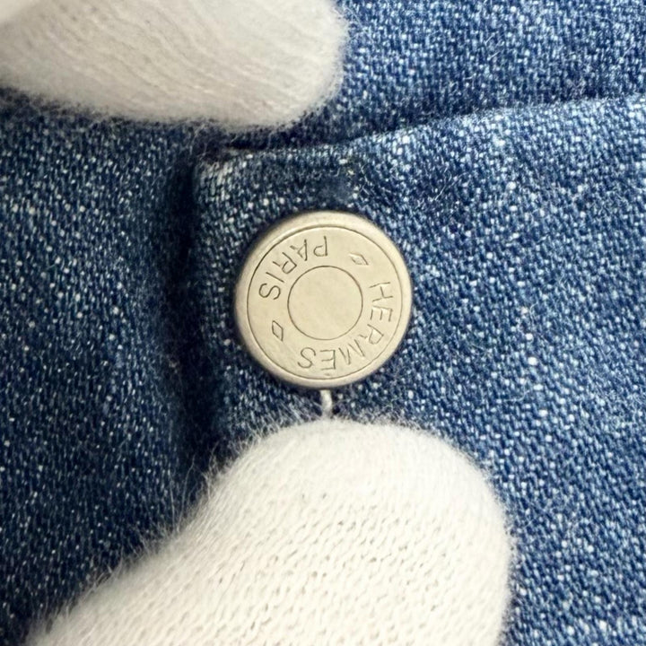 Excellent HERMES tops Serie Button Chest Pocket T-shirt