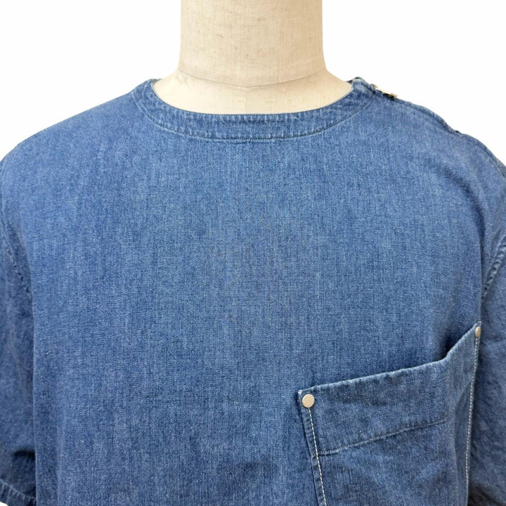 Excellent HERMES tops Serie Button Chest Pocket T-shirt