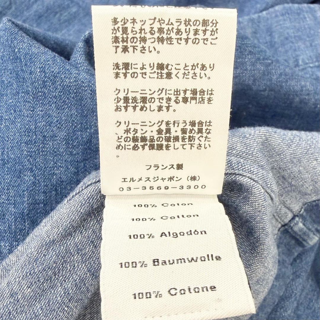 Excellent HERMES tops Serie Button Chest Pocket T-shirt