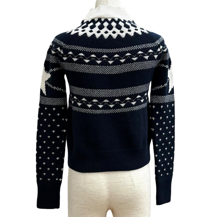 Great Christian Dior sweater Navy wool Women 38 144S60AM134