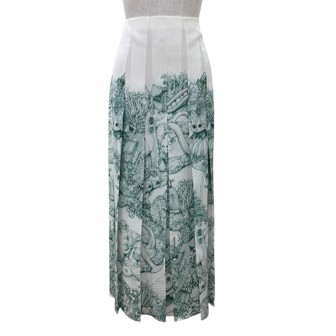 Pristine GUCCI YUKO HIGUCHI Pleated skirt Japan exclusive silk 40 865513