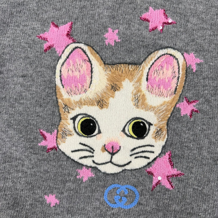 Pristine GUCCI YUKO HIGUCHI knit Japan Exclusive GG Embroidered XS 864156