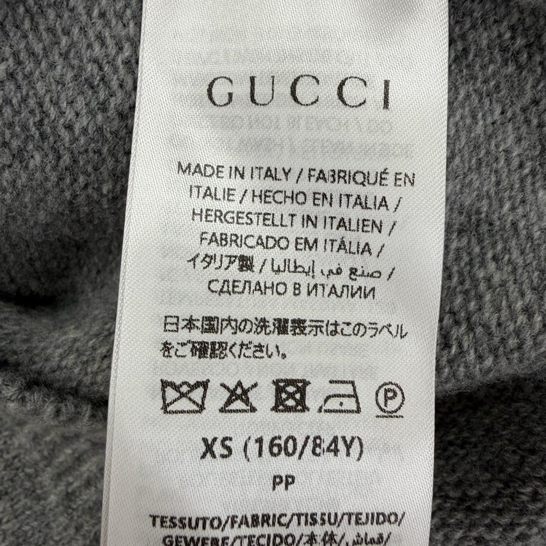 Pristine GUCCI YUKO HIGUCHI knit Japan Exclusive GG Embroidered XS 864156