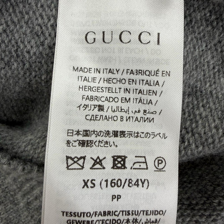 Pristine GUCCI YUKO HIGUCHI knit Japan Exclusive GG Embroidered XS 864156