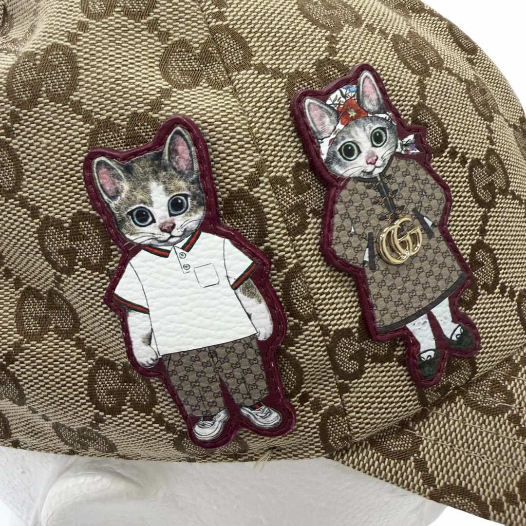 Pristine GUCCI cap Higuchi Yuko Beau & Boris GG Canvas Japan Limited Edition