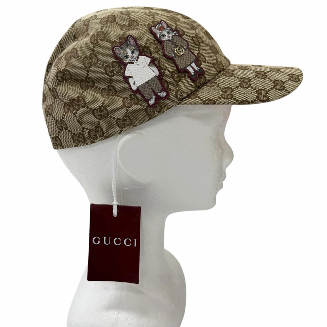 Pristine GUCCI cap Higuchi Yuko Beau & Boris GG Canvas Japan Limited Edition