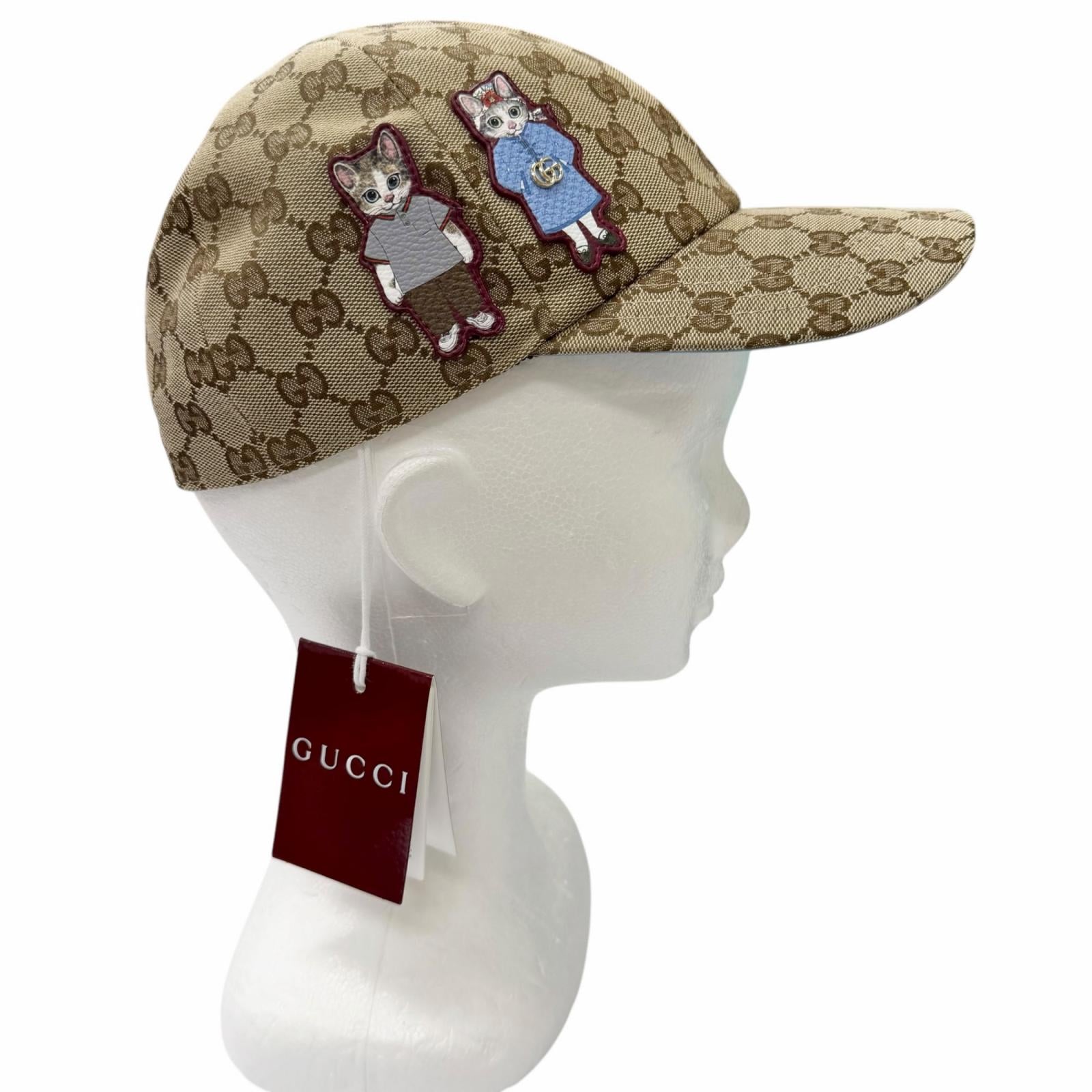 Pristine GUCCI cap Higuchi Yuko Beau Boris GG Canvas Japan Limited