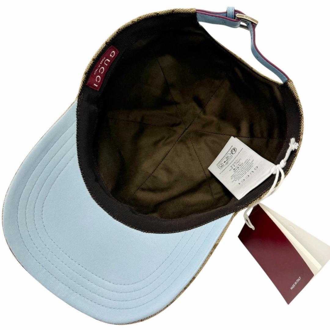 Pristine GUCCI cap Higuchi Yuko Beau Boris GG Canvas Japan Limited Edition