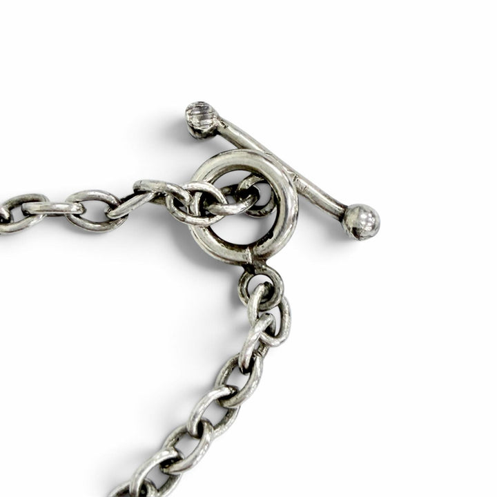 Great Georg Jensen Necklace Blossom T-Bar Pendant Silver 925 Women 259