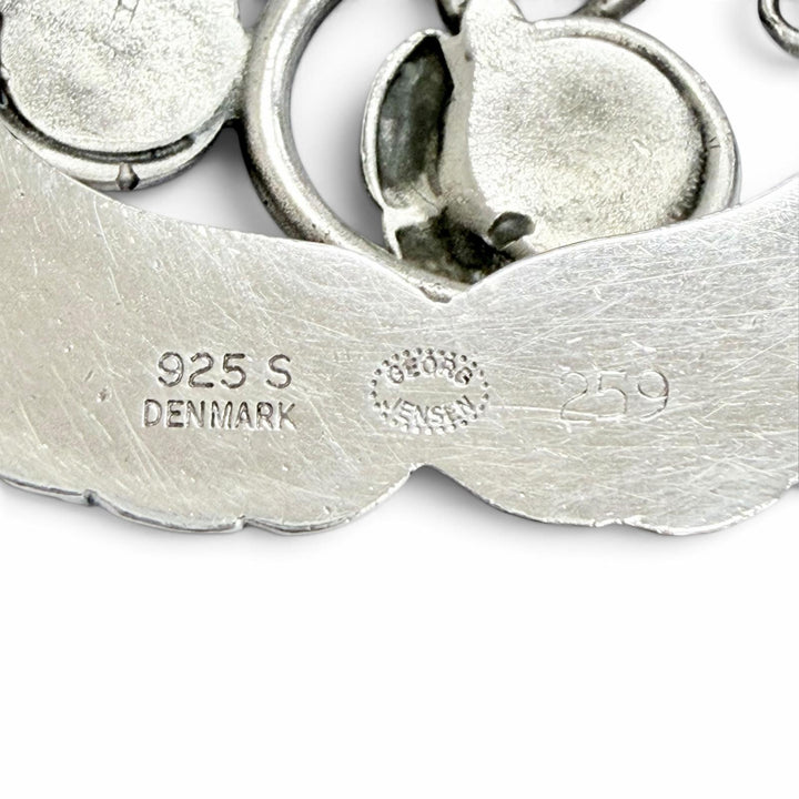 Great Georg Jensen Necklace Blossom T-Bar Pendant Silver 925 Women 259