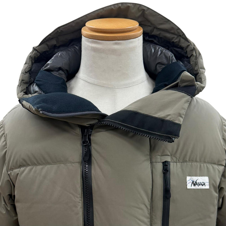 Great NANGA WHITE LABEL Down jacket khaki Nylon mens S