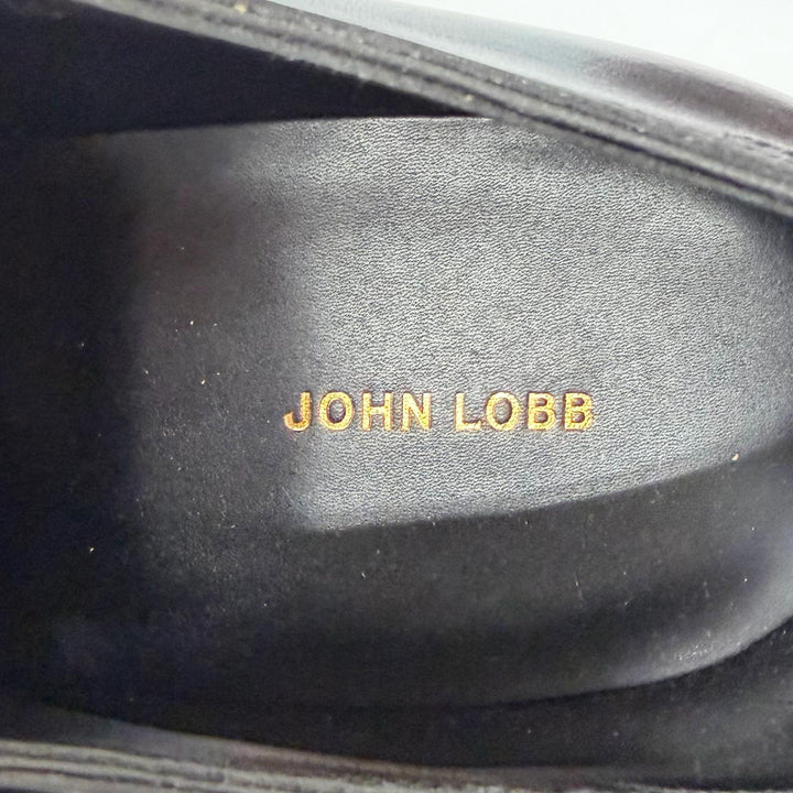 Pristine John Lobb Dress shoes WILLIAM Double monk strap black leather mens