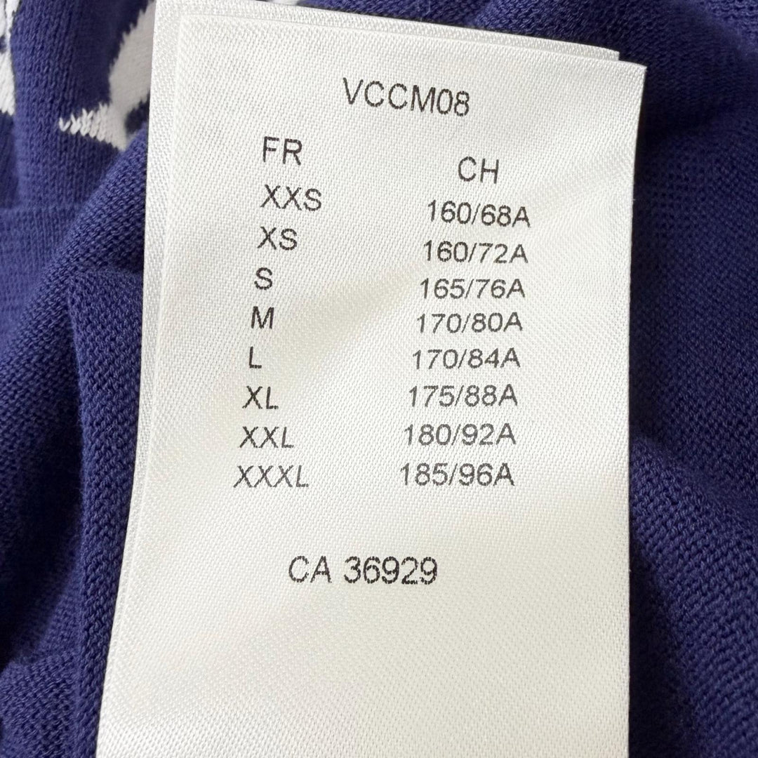 Excellent LOUIS VUITTON Short sleeve knit Inside out Navy cotton mens XS
