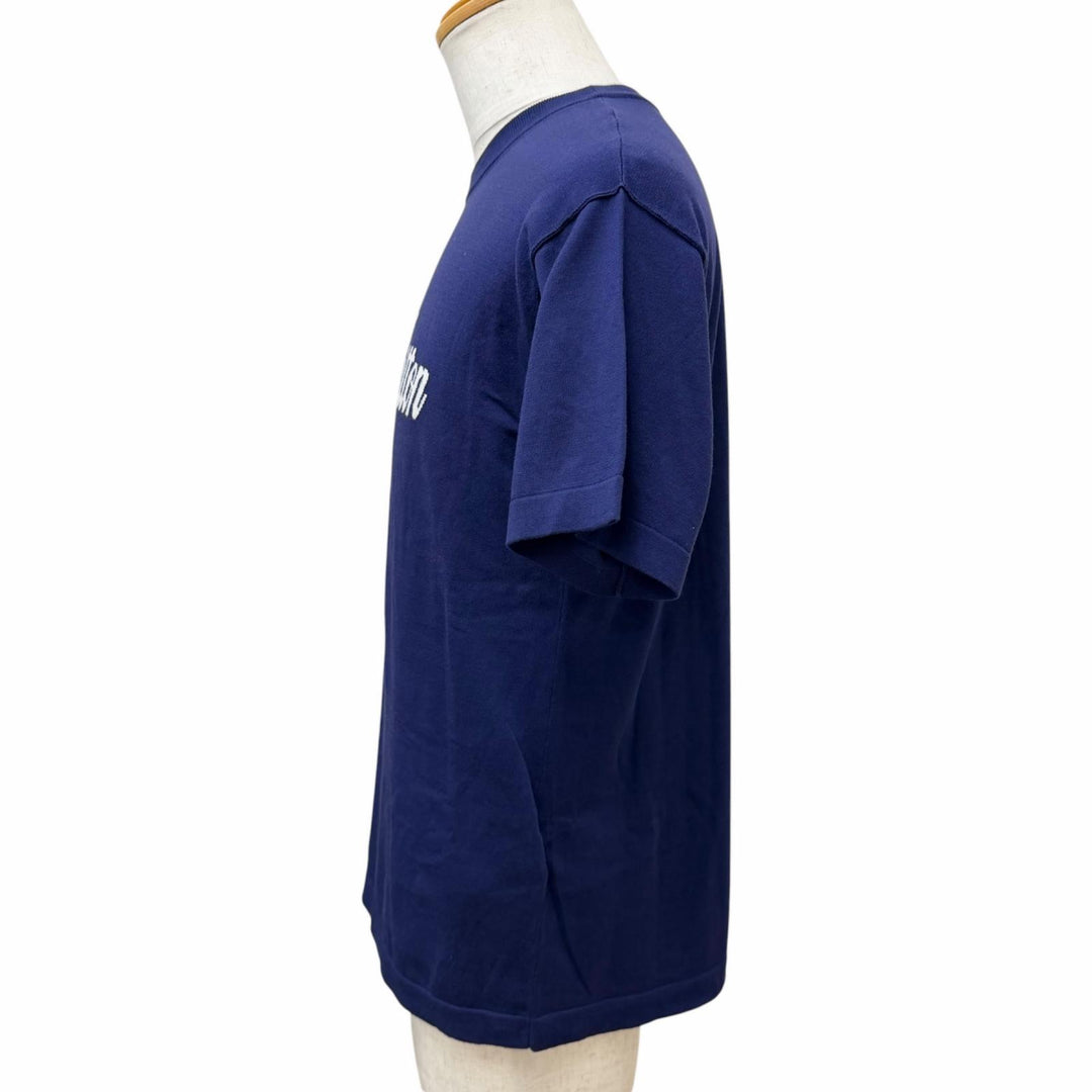 Excellent LOUIS VUITTON Short sleeve knit Inside out Navy cotton mens XS