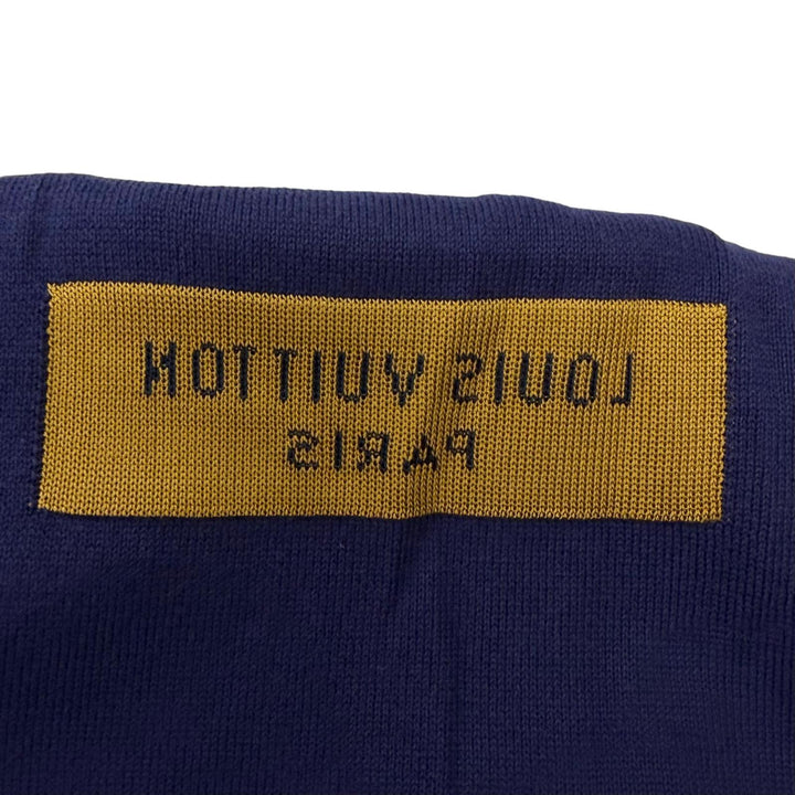 Excellent LOUIS VUITTON Short sleeve knit Inside out Navy cotton mens XS