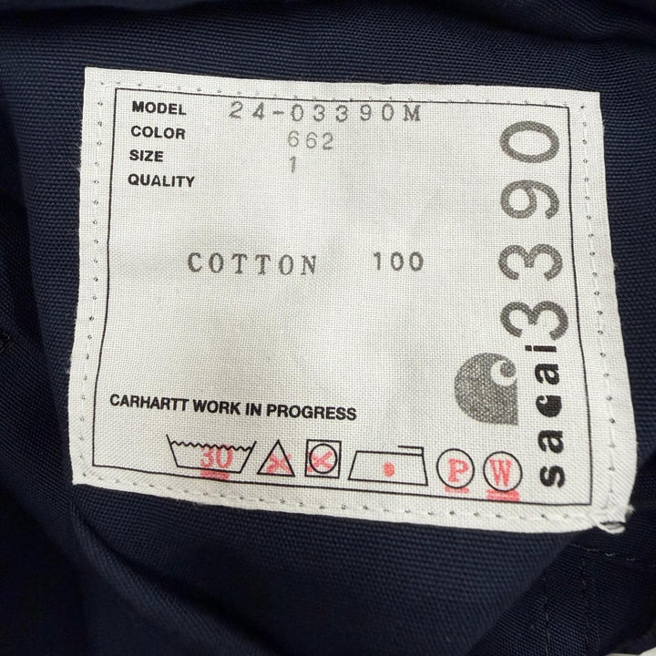 Excellent Sacai Carhartt coat Reversible Coat 3 beige cotton mens 1 24-03390M