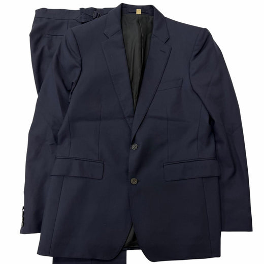 Great BURBERRY suit single Navy wool mens 8001230