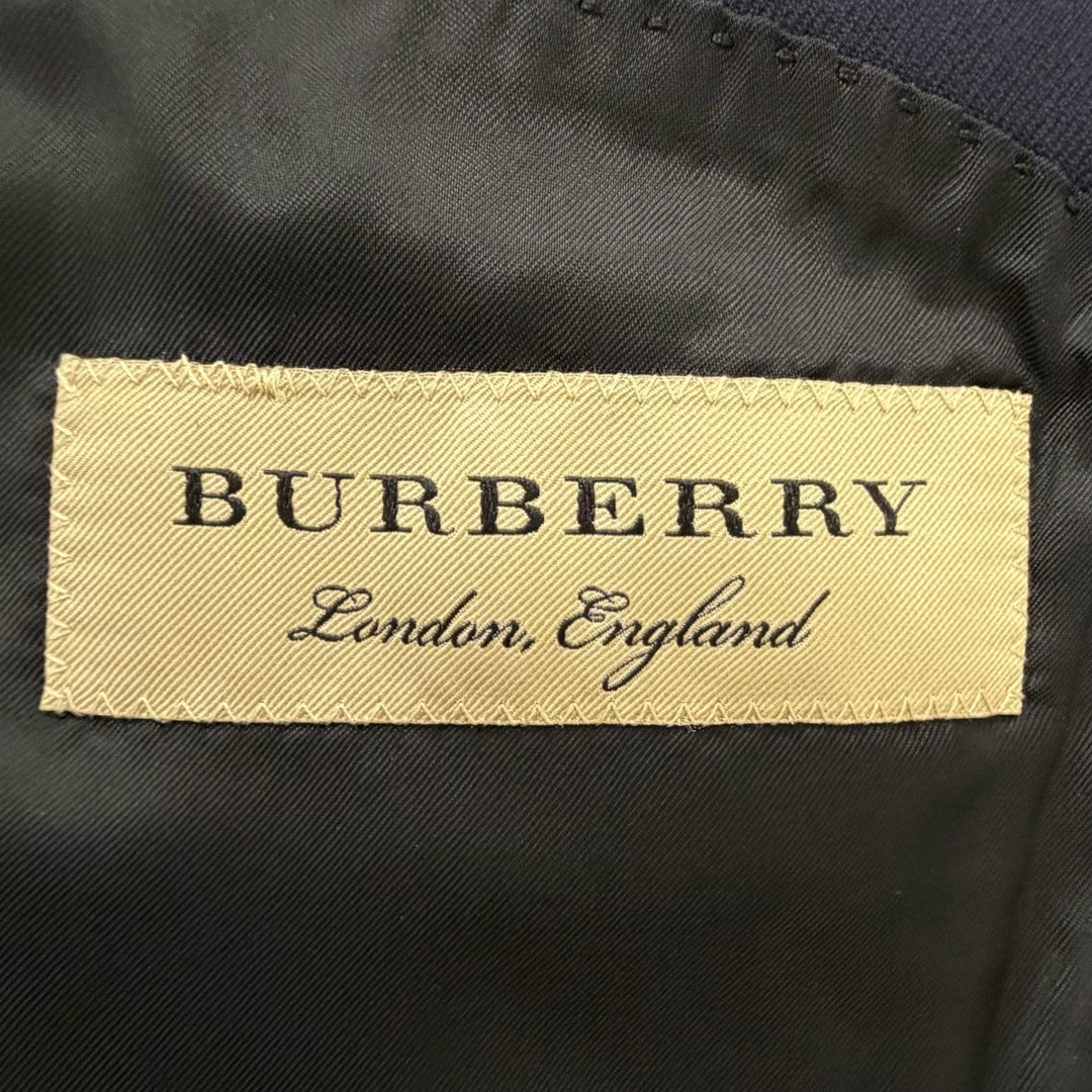 Great BURBERRY suit single Navy wool mens 8001230