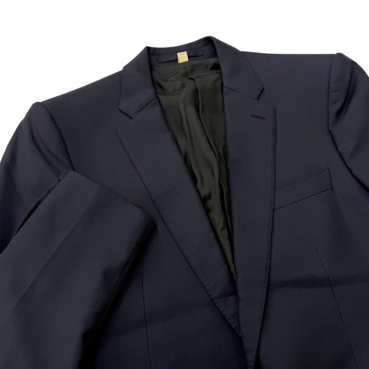 Great BURBERRY suit single Navy wool mens 8001230