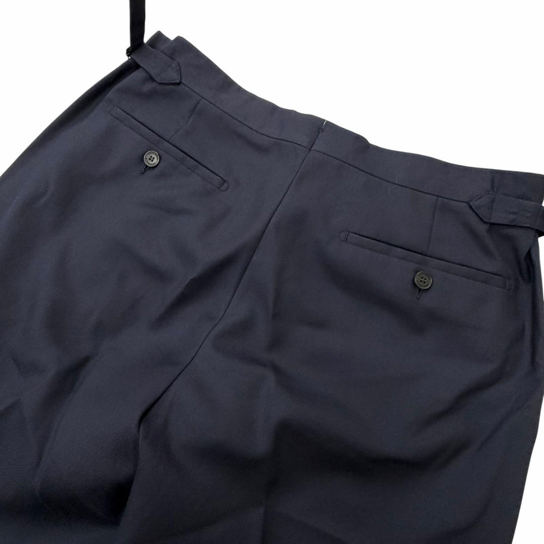 Great BURBERRY suit single Navy wool mens 8001230