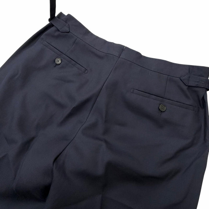 Great BURBERRY suit single Navy wool mens 8001230