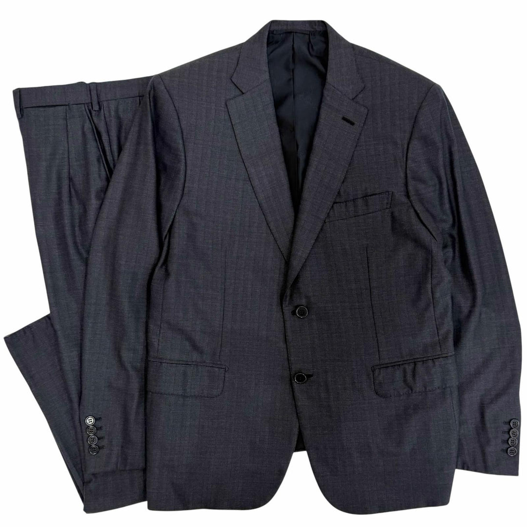 Great Brioni suit Super 160s Single Jacket and Pants Suit Two-Piece Set Navy 50