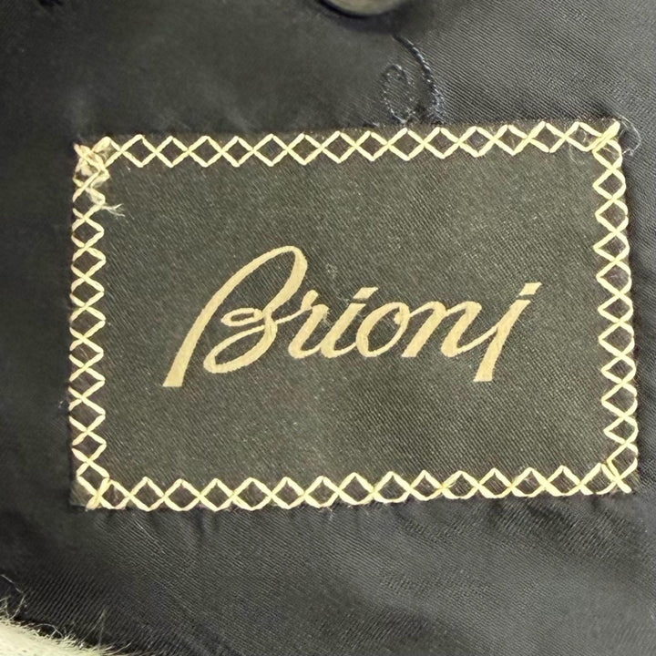 Great Brioni suit Super 160s Single Jacket and Pants Suit Two-Piece Set Navy 50