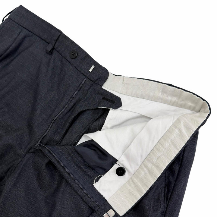 Great Brioni suit Super 160s Single Jacket and Pants Suit Two-Piece Set Navy 50