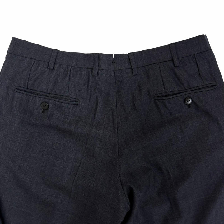 Great Brioni suit Super 160s Single Jacket and Pants Suit Two-Piece Set Navy 50