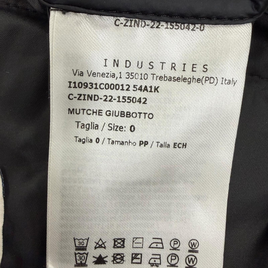 Great MONCLER coat MUTCHE Logo patch and hood black polyester Women 0