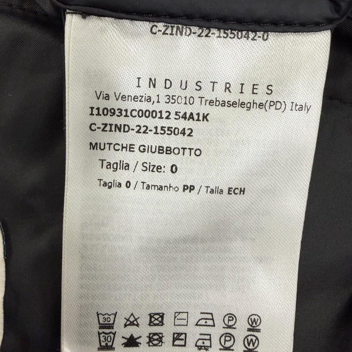 Great MONCLER coat MUTCHE Logo patch and hood black polyester Women 0