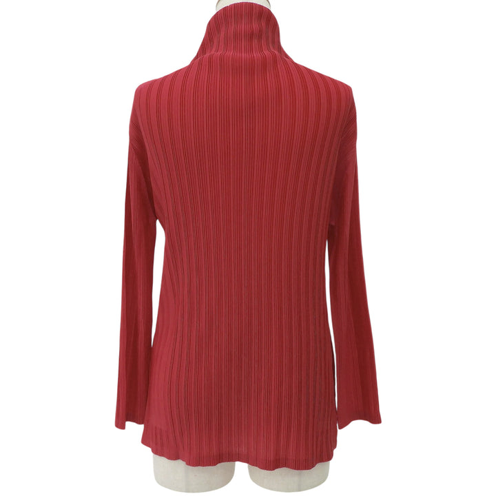 Excellent PLEATS PLEASE tops turtleneck Red polyester Women 3 PP53-FK363