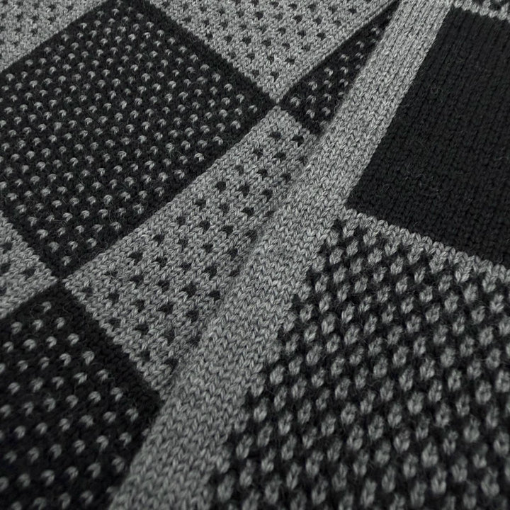 Excellent LOUIS VUITTON Scarf Damier Heritage Scarf wool mens M92664