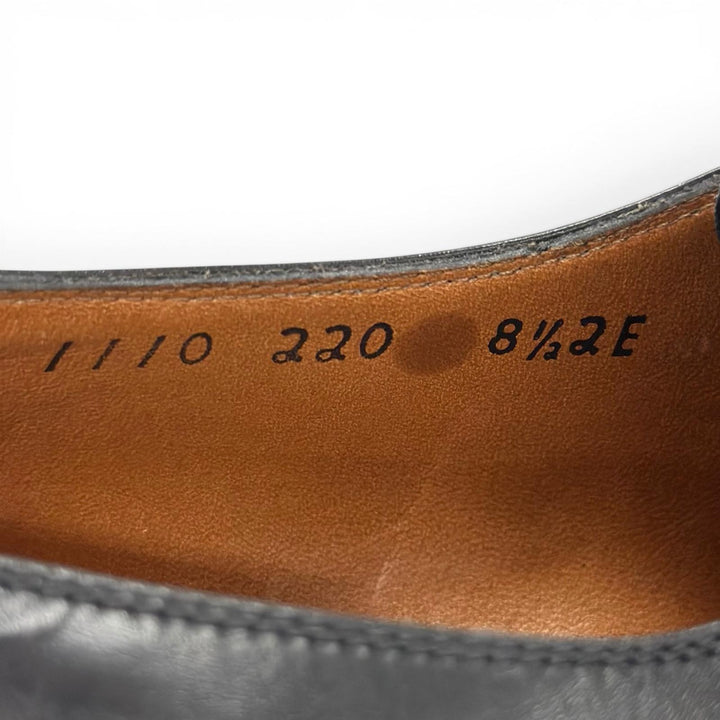 Excellent Salvatore Ferragamo Leather shoes single monk strap black mens 8.5