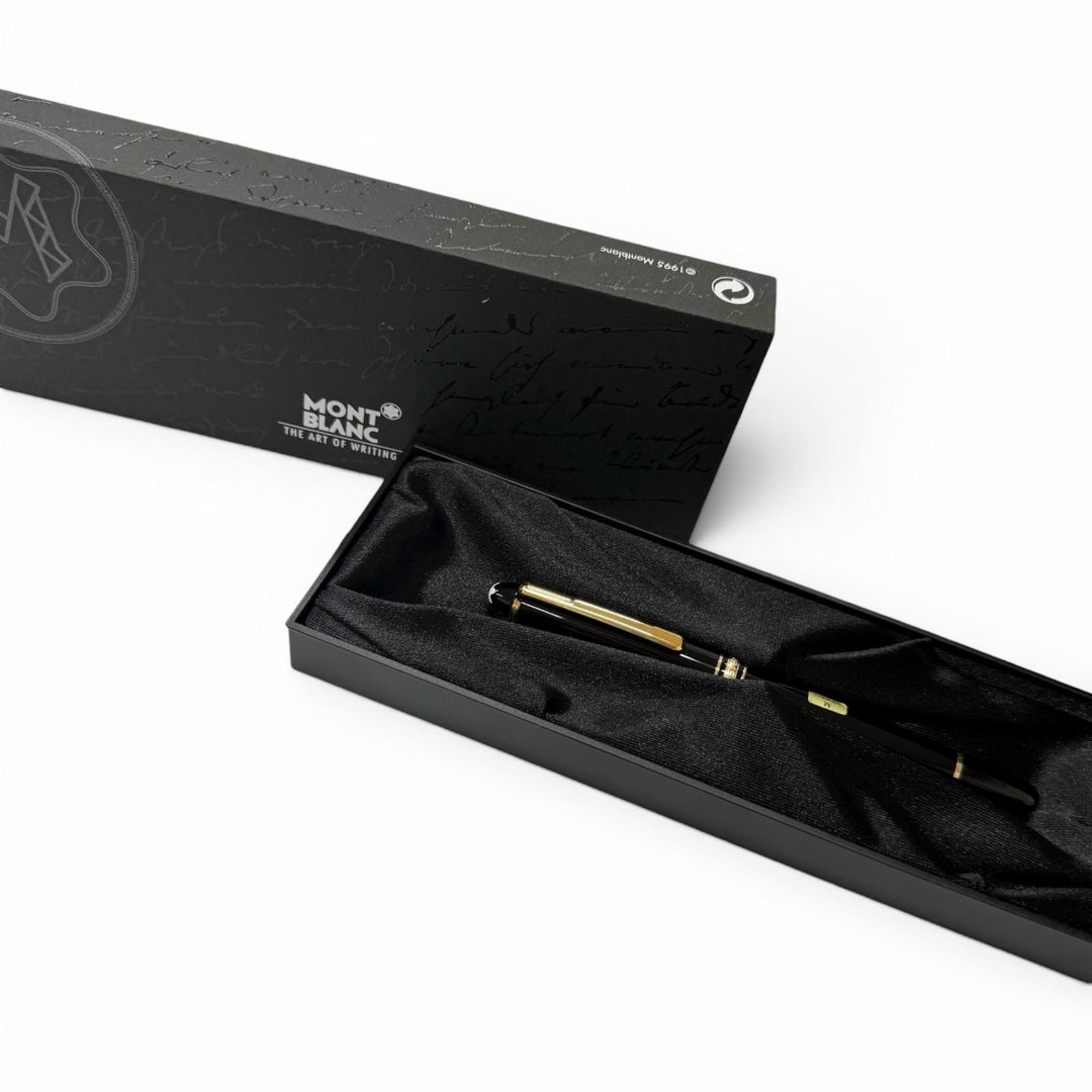 Excellent MONTBLANC fountain pen Meisterstück Classic black 14K mens